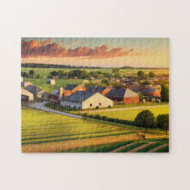 Farm Community 1 The Daily Jigsaw puzzle Recent (Horizontal)