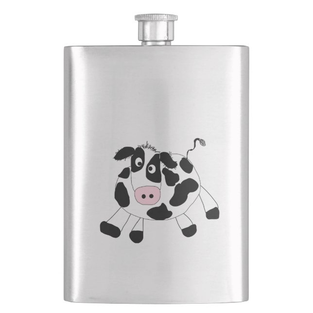 Farm Cow Hip Flask (Front)