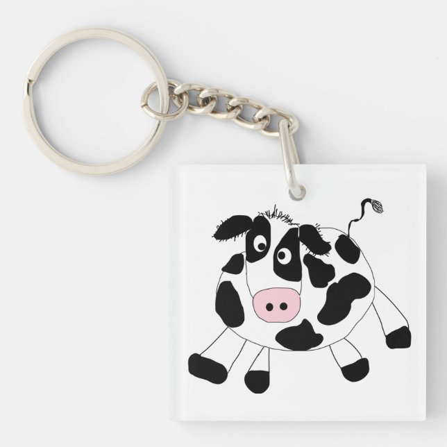 Farm Cow Key Ring (Front)