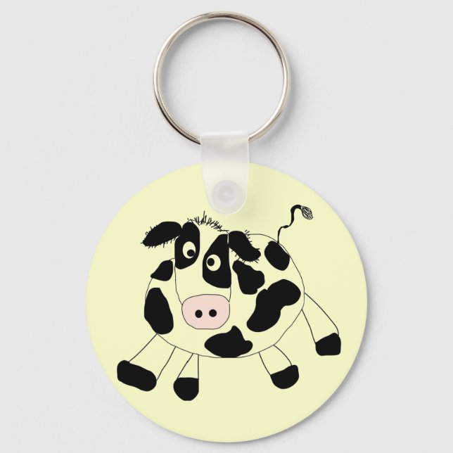 Farm Cow Tshirts and Gifts Key Ring (Front)