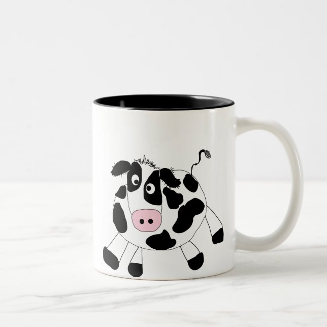 Farm Cow Tshirts and Gifts Two-Tone Coffee Mug (Right)