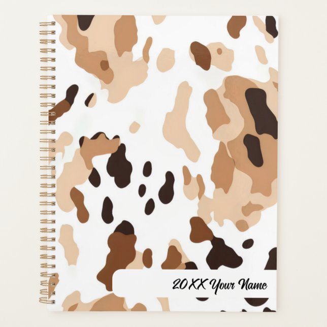 Farm Cowhide print Planner (Front)