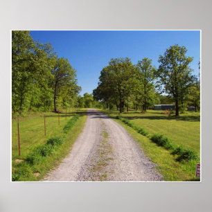 Farm Driveway Poster