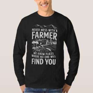 Farm Farmer Farming Funny Agriculture Tractor T-Shirt