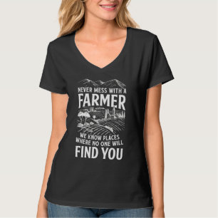 Farm Farmer Farming Funny Agriculture Tractor T-Shirt