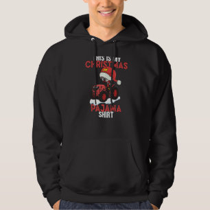 Farm Farming Tractor Farmer Xmas Santa Christmas Hoodie