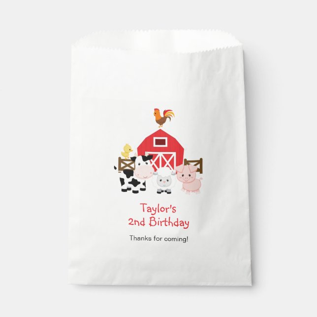 Farm Favour Bags (Personalised with Your Message) (Front)