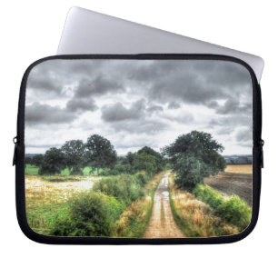Farm Field, Meadow, Pasture, Paddock Laptop Sleeve