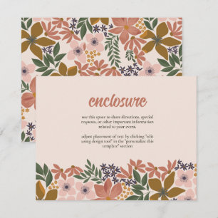 Farm Floral Bridal Shower Invitation Insert