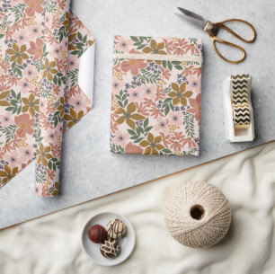 Farm Floral  Wrapping Paper