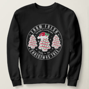 Farm Fresh Christmas   Rustic Holiday Farmhouse  Sweatshirt