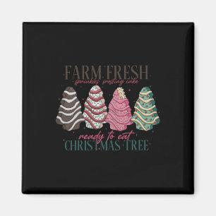 Farm Fresh Christmas Tree Cakes Debbie Pajama Xmas Magnet