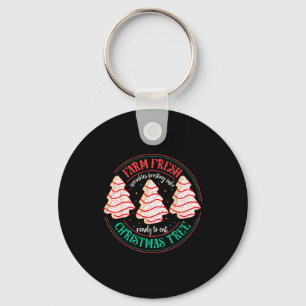 Farm Fresh Christmas Tree Cakes Uni-kids Black Chr Key Ring