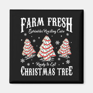 Farm Fresh Christmas Tree Xmas Debbie Cakes Family Magnet