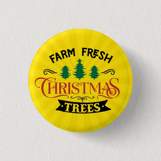Farm Fresh Christmas Trees Design-54394 3 Cm Round Badge (Front)