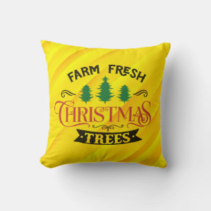 Farm Fresh Christmas Trees Design-54394 Cushion