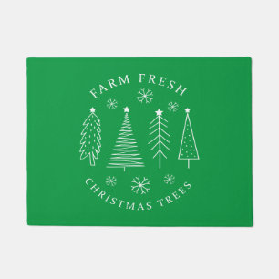 Farm Fresh Christmas Trees Doormat