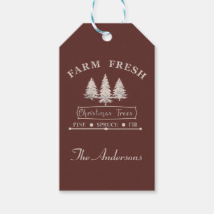 Farm fresh Christmas trees Gift Tags