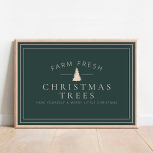 Farm Fresh Christmas Trees Holiday Matte Poster
