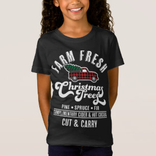 Farm Fresh Christmas Trees - Red Truck Christmas T T-Shirt