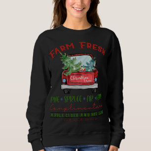 Farm Fresh Christmas Trees Vintage Christmas Tree Sweatshirt