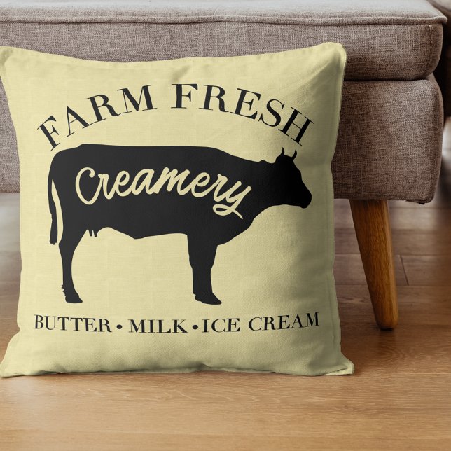 Farm Fresh Creamery Cow Cushion (Creator Uploaded)