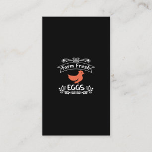 farm fresh eggs business card