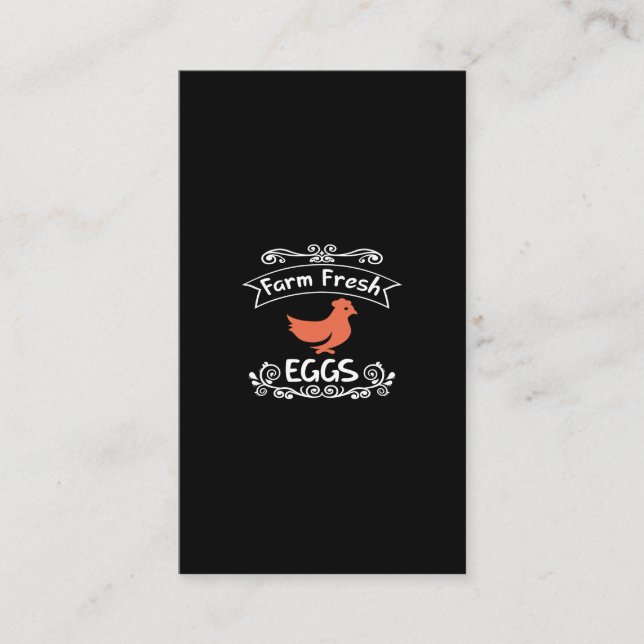 farm fresh eggs business card (Front)