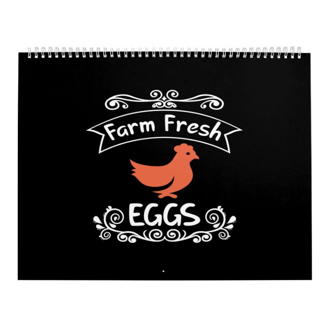farm fresh eggs calendar (Cover)