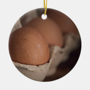 Farm Fresh Eggs Ceramic Tree Decoration