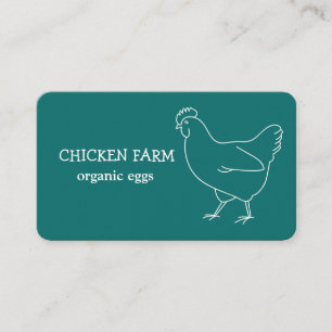 Farm Fresh Eggs Chicken  Business Card