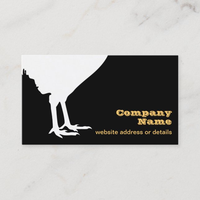 Farm Fresh Eggs Chicken Business Card (Front)