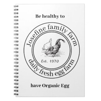 Farm Fresh Eggs Chicken Coop Rustic Country Farm Notebook
