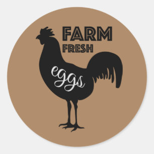 Farm Fresh Eggs Classic Round Sticker