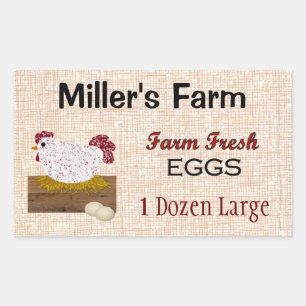 Farm Fresh Eggs Custom Sticker