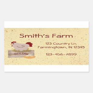 Farm Fresh Eggs Custom Sticker