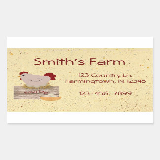Farm Fresh Eggs Custom Sticker