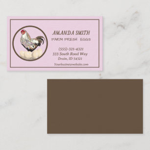 Farm Fresh Eggs For Sale  Business Card