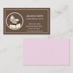 Farm Fresh Eggs For Sale  Business Card