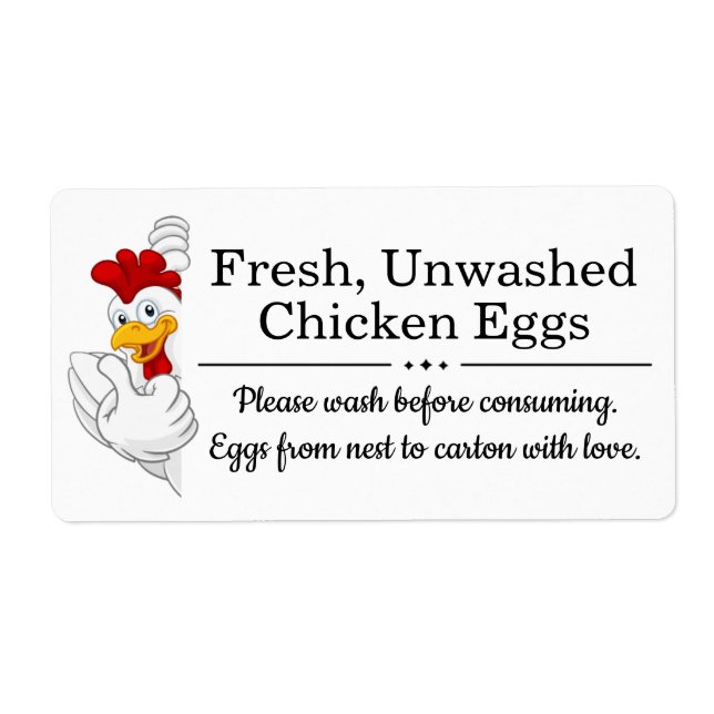 Farm Fresh Eggs | Monogram Egg Carton (Front)