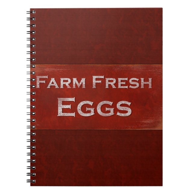 Farm Fresh Eggs Notebook (Front)