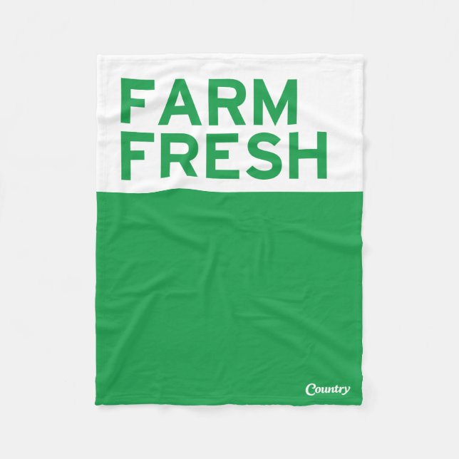 Farm Fresh Fleece Blanket (Front)