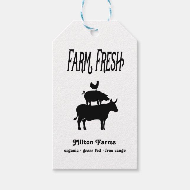 Farm Fresh | Personalised Product Tag (Front)