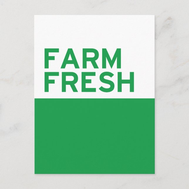 Farm Fresh Postcard (Front)