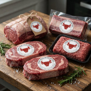 Farm Fresh Premium Beef Business Product Label