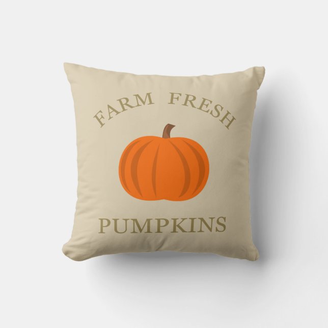 farm fresh pumpkin cushion (Front)