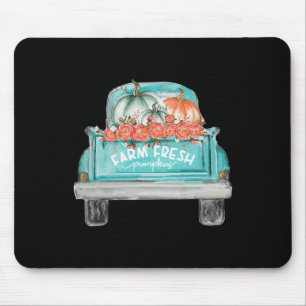 Farm Fresh Pumpkin Cute Truck Happy Autumn Fall Th Mouse Mat
