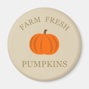 farm fresh pumpkin magnet