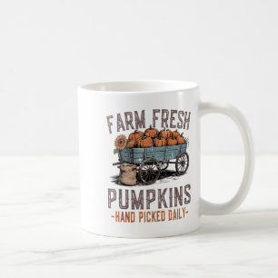 Farm Fresh Pumpkin Shirts Farmers Halloween Pumpki Coffee Mug