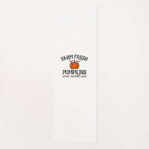 Farm Fresh Pumpkins Apples Hayrides Cider Thanksgi Yoga Mat